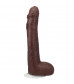 Коричневый фаллоимитатор-гигант Anton Harden 11 inch ULTRASKYN Cock - 29,2 см.
