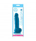Голубой фаллоимитатор на присоске ColourSoft 5  Soft Dildo - 17,8 см.