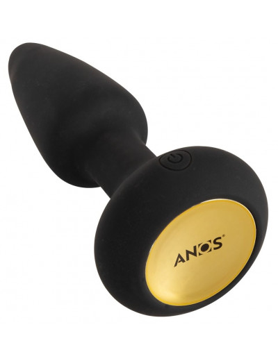 Черная анальная вибровтулка Remote Controlled Butt Plug - 14,2 см.