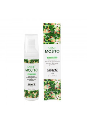 Разогревающее массажное масло с ароматом мохито Gourmet Mint Mojito - 50 мл.