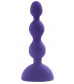 Фиолетовый анальный вибростимулятор Anal Beads S - 14,5 см.