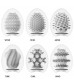 Набор из 6 мастурбаторов Tenga EGG IV с различным рельефом