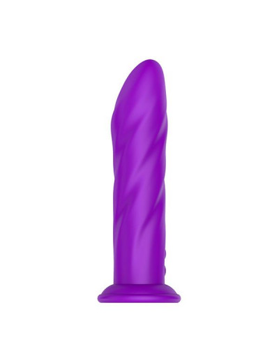 Фиолетовый вибратор-ротатор NAGHI NO.24 RECHARGEABLE VIBRATOR - 17,5 см.