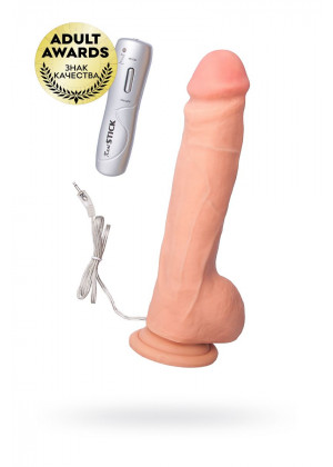 Реалистичный вибратор TOYFA RealStick Elite Vibro - 24 см.