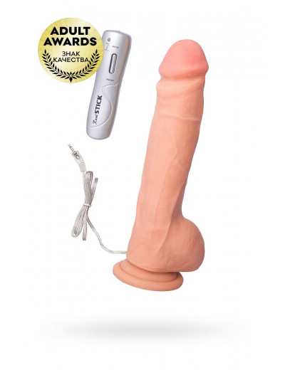 Реалистичный вибратор TOYFA RealStick Elite Vibro - 24 см.