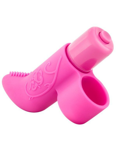 Розовая вибронасадка на палец Finger Vibe