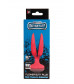 Красная пробка-бутон MENZSTUFF FLOWER BUTT PLUG 5INCH - 13,5 см.