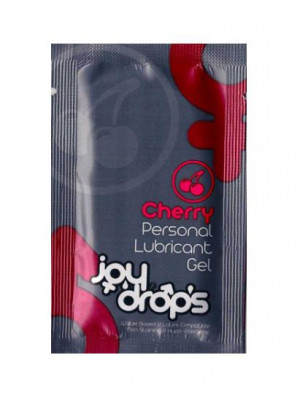 Пробник смазки на водной основе JoyDrops Cherry - 5 мл.