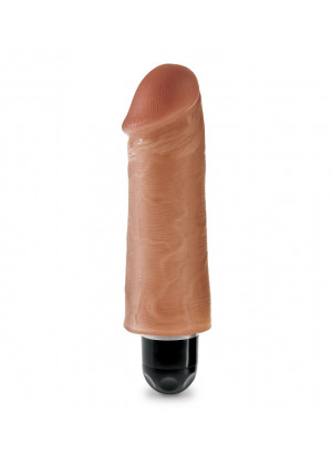 Кофейный вибратор-реалистик 5  Vibrating Stiffy - 16,5 см.