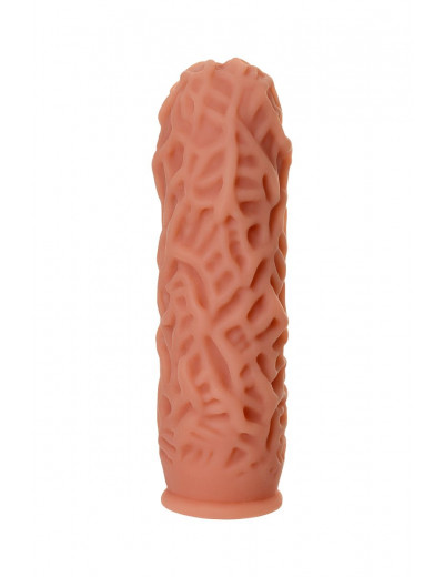 Насадка на фаллос с рельефными складочками Extreme Sleeve 012 S-size - 12,7 см.