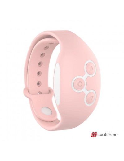 Зеленое виброяйцо с нежно-розовым пультом-часами Wearwatch Egg Wireless Watchme
