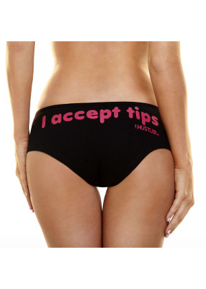 Женские трусики Hustler с надписью I Accept Tips