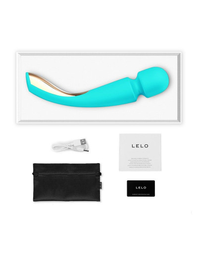 Аквамариновый вибромассажёр Smart Wand 2