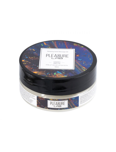Твердое массажное масло Pleasure Lab Relaxing с ароматом винограда и инжира - 50 мл.
