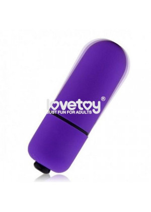 Фиолетовая вибропуля X-Basic Bullet Mini One Speed - 5,9 см.