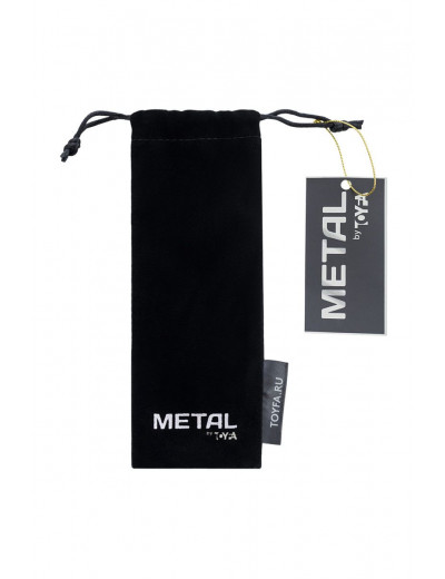 Серебристый фигурный уретральный плаг с кольцом в основании TOYFA Metal - 19 см.