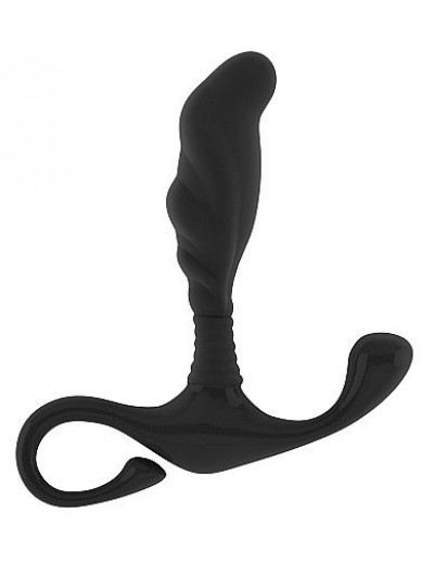 Чёрный анальный массажер простаты Prostate Massager No.27 - 12,5 см.