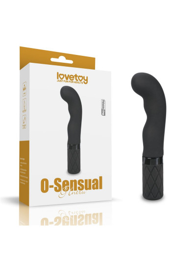 Черный вибромассажер O-Sensual G Intru - 15,24 см.