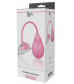 Розовый вакуумный вибромассажер VIBRATING VAGINA PUMP