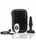 Чёрная анальная вибропробка с 3 источниками вибрации TRIO REMOTE CONTROL PLUG BLACK - 13,5 см.