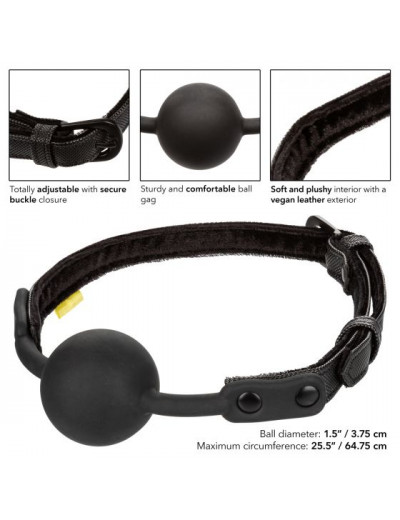 Черный кляп-шарик Boundless Ball Gag