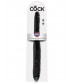 Чёрный двусторонний дилдо 16  Tapered Double Dildo - 40,6 см.