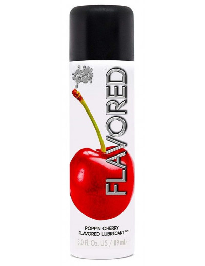 Лубрикант Wet Flavored Popp N Cherry с ароматом вишни - 89 мл.