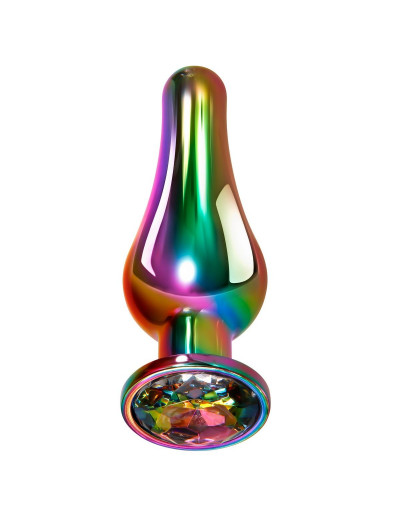 Радужная металлическая пробка Rainbow Metal Plug Large - 12,9 см.