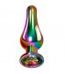 Радужная металлическая пробка Rainbow Metal Plug Large - 12,9 см.