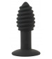 Черная анальная вибропробка Twist Butt Plug - 10,7 см.