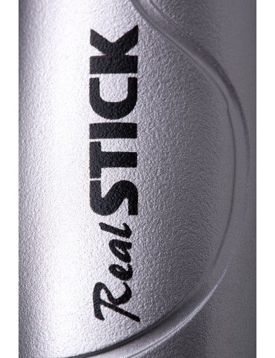 Коричневый вибратор-ротатор Realstick Elite Mulatto на присоске - 21 см.