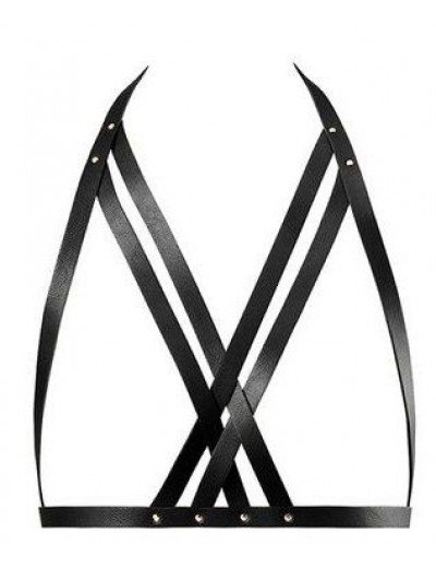 Черная упряжь Halter Bra Harness