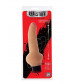 Телесный вибратор-реалистик с расширенным основанием REALSTUFF 7INCH VIBRATOR - 17,8 см.