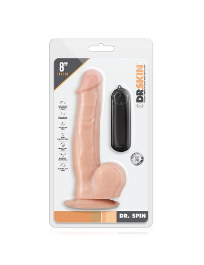 Телесный ротатор-реалистик Dr. Spin 8 inch Gyrating Realistic Dildo - 21,6 см.