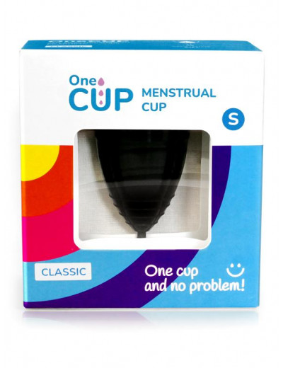 Черная менструальная чаша OneCUP Classic - размер S