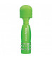 Светящийся в темноте жезловый мини-вибратор с кристаллами Mini Massager Glow In The Dark