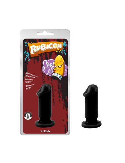 Черный анальный фаллоимитатор Evil Dildo Plug S - 9 см.