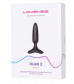 Черная анальная вибропробка HUSH 2 Size XS - 12,1 см.
