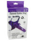 Фиолетовый страпон 10 Mode Vibrations 8.5  Harness Rabbit Dong - 19 см.