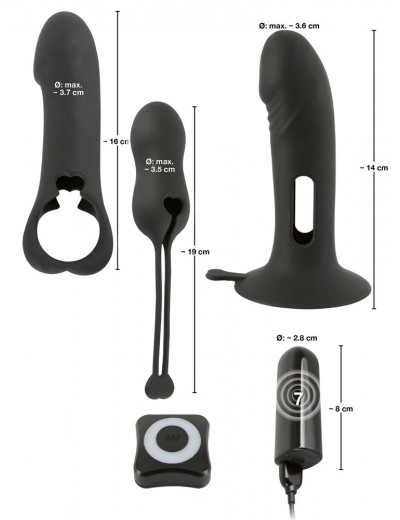 Вибропуля со сменными насадками Vibro-bullet with Remote Control