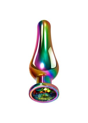 Радужная металлическая пробка Rainbow Metal Plug Medium - 11,1 см.