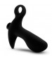 Черный анальный вибратор Silicone Vibrating Prostate Massager 01 - 10,8 см.