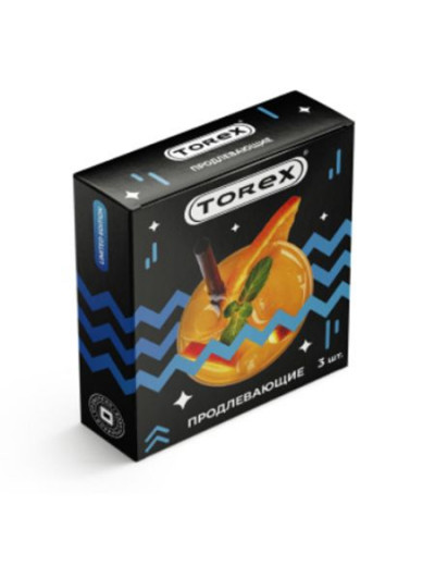 Презервативы с пролонгирующей смазкой Torex Party  Продлевающие  - 3 шт.