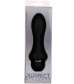 Чёрный вибромассажер для анальной стимуляции PURRFECT SILICONE ANAL VIBRATOR BLACK - 12,7 см.