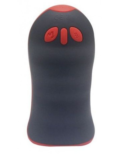 Черный вибромастурбатор Vibrating Stroker