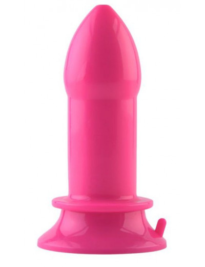 Розовая анальная втулка большого размера POPO Pleasure - 14,0 см.