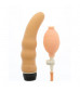 Телесный вибромассажёр с функцией расширения INFLATE A VIBE CURVE - 19 см.
