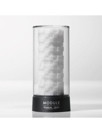 Белый 3D мастурбатор MODULE