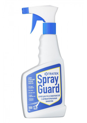 Спрей для рук и поверхностей с антибактериальным эффектом EXTRATEK Spray Guard - 500 мл.