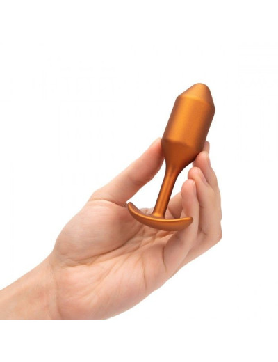 Пробка для ношения цветы бронзы B-vibe Snug Plug 2 - 11 см.